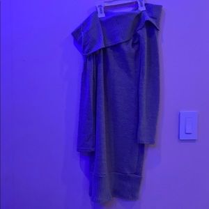 off the shoulder long sleeve dress